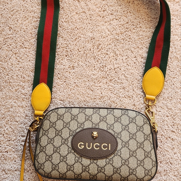 Gucci Supreme Monogram Web Neo Vintage Shoulder Bag Beige - Picture 4 of 8